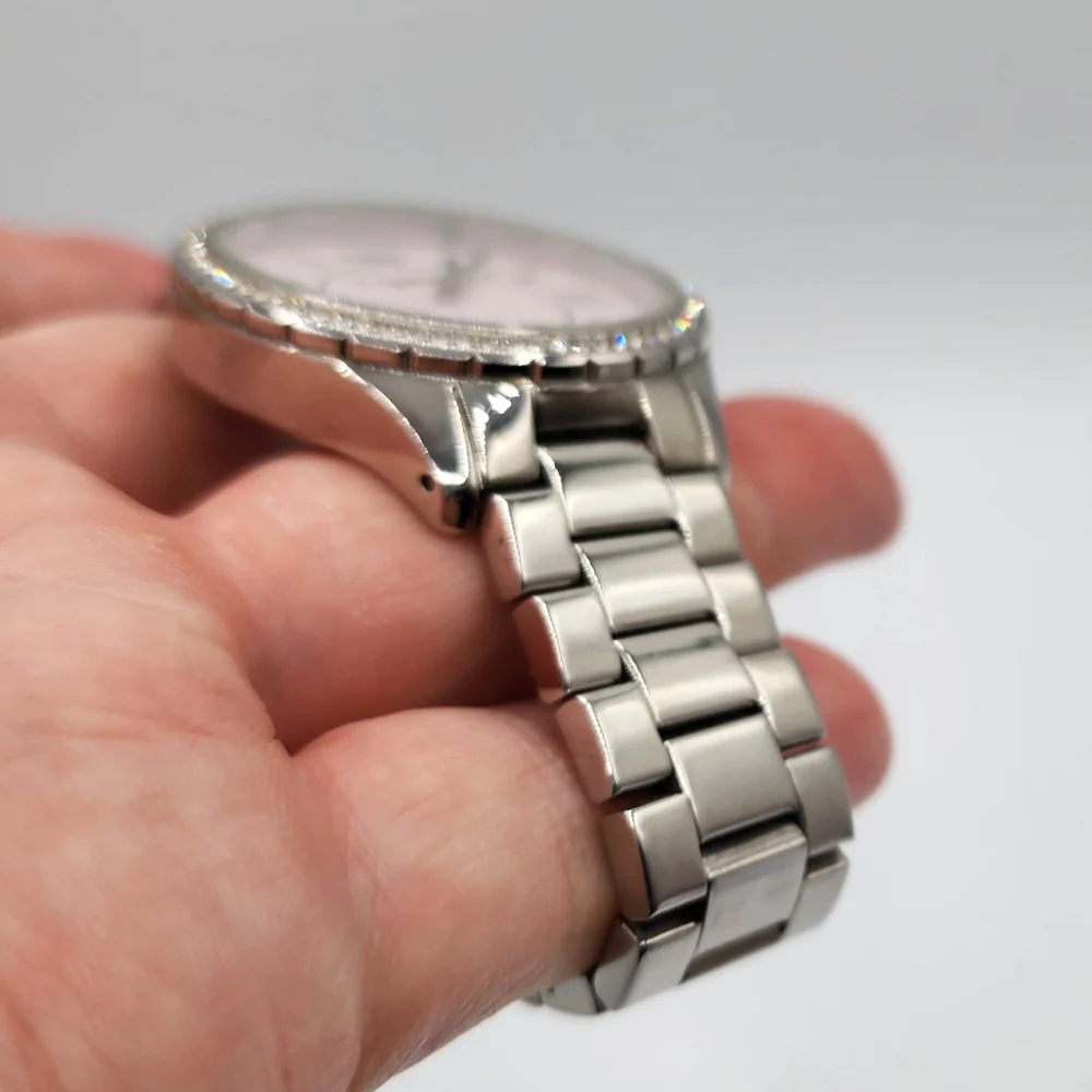 Juicy Couture Silver and Pink Watch